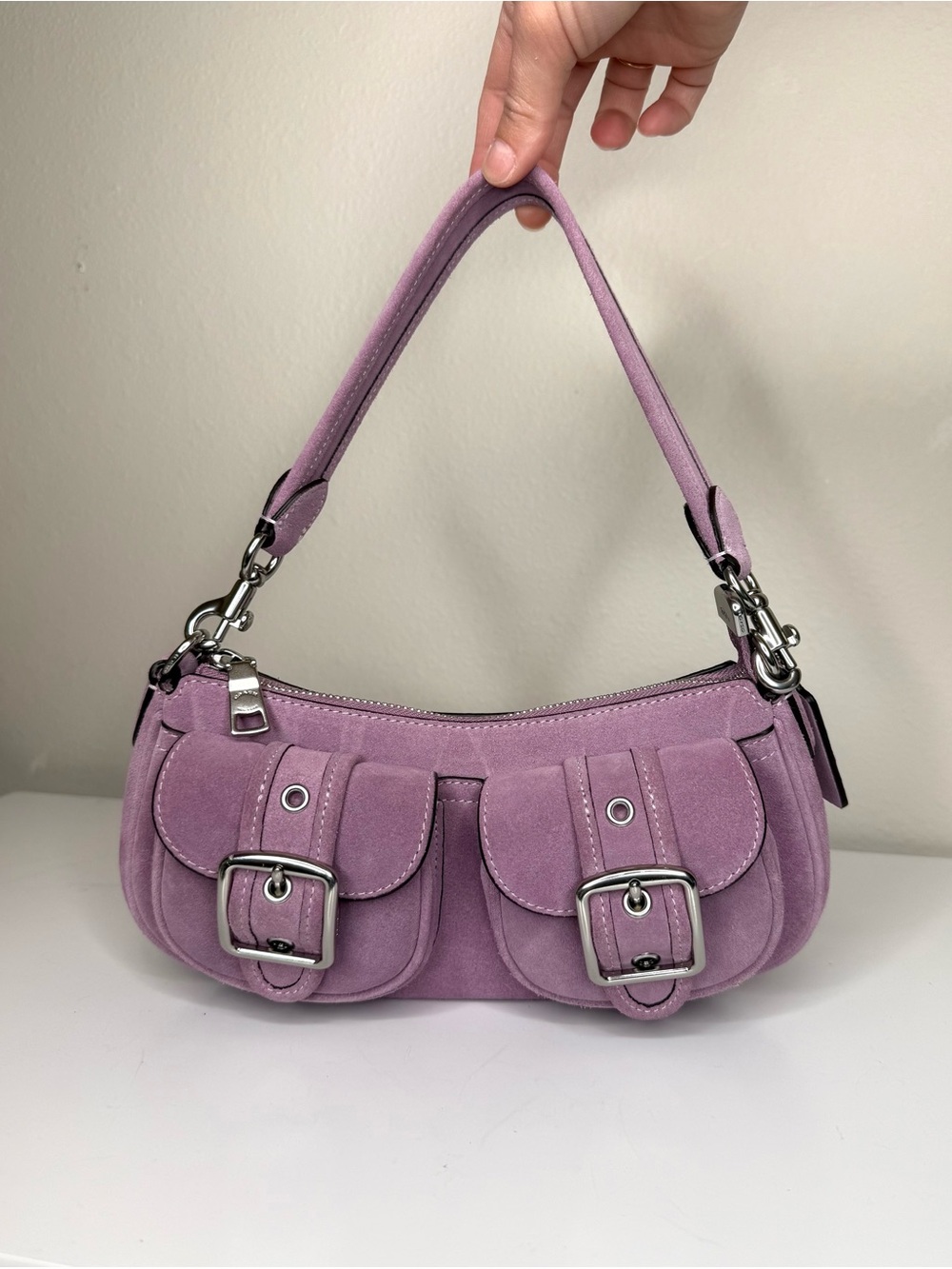 Coach Ashton Violet/Silver Bag - Picture 2 of 10